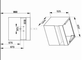 Keuco Waschtischunterbau STAGELINE 650x625x490mm vulkanit