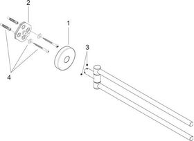 HG Handtuchhalter LOGIS zweiarmig, Wandmontage chrom