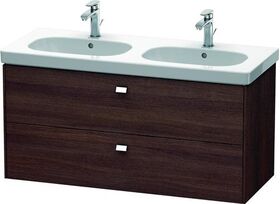 Duravit Waschtischunterbau BRIOSO Griffe chr 563x1170x469mm Kast. dunkel