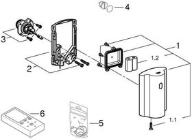 Grohe Umrüstelektronik TECTRON 6 V Batt chr