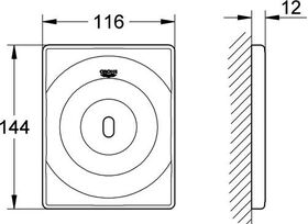 Grohe Infrarot-Elektronik TECTRON SURF f Urinal Trafo chr