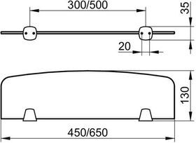 Keuco Kristallglas-Platte CITY2 450x125x6mm