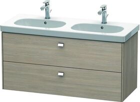 Duravit Waschtischunterbau BRIOSO Griffe chrom 563x1170x469mm pine silver