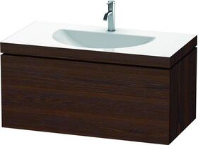 Duravit Möbelwaschtisch DARLING NEW 1000x540mm o ÜL 1 HL nussbaum gebürstet