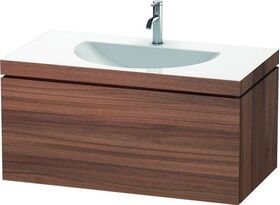 Duravit Möbelwaschtisch DARLING NEW 1000x540mm o ÜL 1 HL nussbaum natur