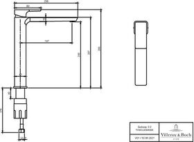 V&B EH-WTbatt SUBWAY 3.0 51x238x295mm erhöht o AG chrom