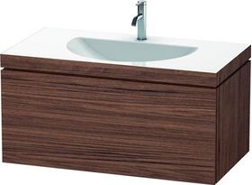 Duravit Möbelwaschtisch DARLING NEW 1000x540mm o ÜL 1 HL nussbaum dunkel