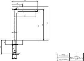 V&B Einhand-Waschtischbatterie LIBERTY rd erhöht o AG 43x233x309mm chrom