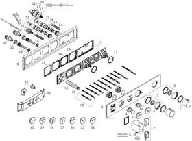 Thermostatmodul AXOR SHOWERSOLUTIONS SELECT 460/90 brushed bronze