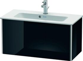 Duravit WTU COMPACT XSQUARE 400x810x388mm schwarz hochglanz