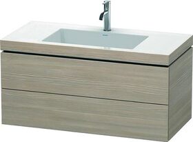 Duravit Waschtischunterbau L-CUBE m WT Vero Air 500x1000x480mm 1 HL pi sil