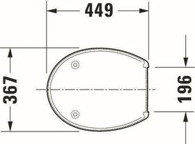 Duravit WC-Sitz ohne Absenkautomatik weiß