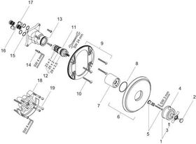 Thermostat AXOR MONTREUX UP m HGri Durchflußm. 43 l/m bru nickel