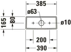 Duravit Spülkasten DURASTYLE 390x170mm, Anschluss rechts/links weiß