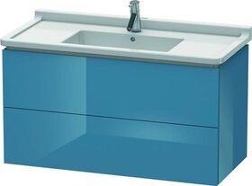 Duravit Waschtischunterbau L-CUBE 469x1020x558mm stone blue hochglanz