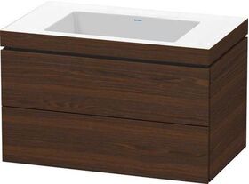 Duravit Waschtischunterbau L-CUBE m WT Vero Air 500x800x480mm o HL NB geb