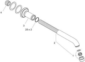 Wanneneinlauf AXOR MONTREUX brushed nickel