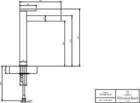 VB Einhebel-Waschtischarmatur erhöht Dawn 38x311x223mm o Ablaufgarnitur Chrom