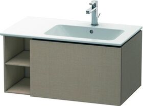 Duravit Waschtischunterbau L-CUBE 400x820x481mm, Becken rechts leinen