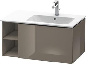 Duravit Waschtischunterbau L-CUBE 400x820x481mm Be re fla grey hochglanz