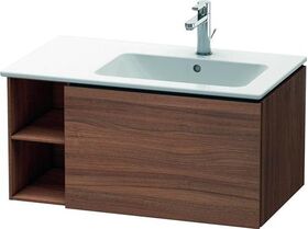 Duravit Waschtischunterbau L-CUBE 400x820x481mm Be rechts nussbaum natur