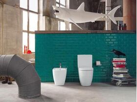 Duravit Stand-WC-Kombi ME by Starck tief, 370x650mm HygieneGlaze weiß