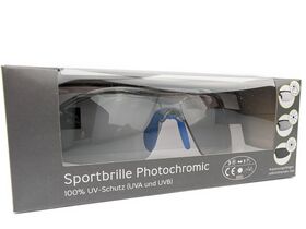 SPEQ Sportbrille Photochromic SP-1548C mit selbsttönendem Glas für Fahrrad- Motorradfahren, Skiesport (blau)