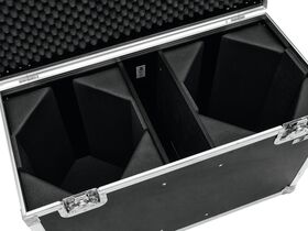 ROADINGER Flightcase 2x LED THA-100F/THA-120PC