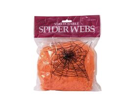 EUROPALMS Halloween Spinnennetz orange 50g