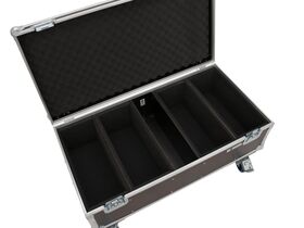 ROADINGER Flightcase 4x Audience Blinder 2x100W mit Rollen