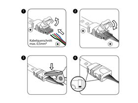 EUROLITE LED Strip flexibler Verbinder 2Pin 8mm