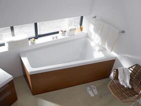 Duravit Badewanne PAIOVA 1700x1000mm, 1 Rückenschräge rechts weiß