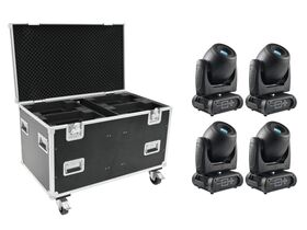 FUTURELIGHT Set 4x DMH-160 MK2 + Case mit Rollen