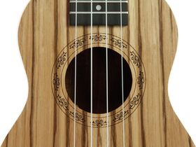 DIMAVERY UK-400 Ukulele Sopran "Zebrawood"