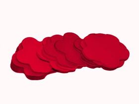 TCM FX Slowfall Konfetti Blumen 55x55mm, rot, 1kg