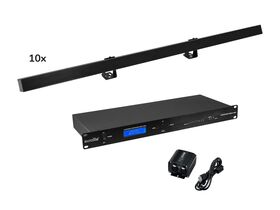 EUROLITE Set 10x LED PR-100/32 Pixel DMX Rail sw + DMX Software