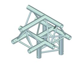 ALUTRUSS TRILOCK E-GL33 T-43 4-Weg-Stück /\