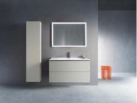 Duravit Hochschrank L-CUBE 400x243x1760mm Ans rechts betongrau matt