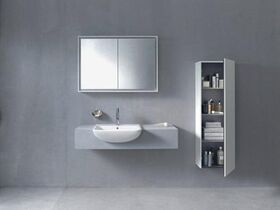 Duravit Halbhochschrank L-CUBE 400x243x1320mm Ans rechts weiß hochglanz