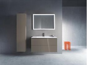 Duravit Hochschrank L-CUBE 400x243x1760mm Ans re fla grey hochglanz