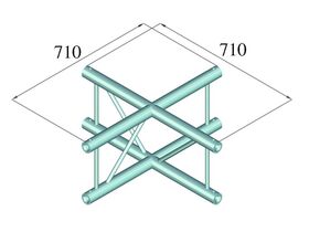 ALUTRUSS BILOCK BQ2-PAC41V 4-Weg Kreuz