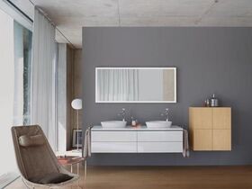 Duravit Konsole L-CUBE 30 St. 2 Ausschnitte 550 weiß hochglanz