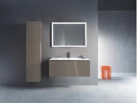 Duravit Waschtischunterbau L-CUBE 1020x481x400mm flannel grey hochglanz