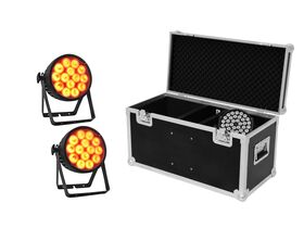 EUROLITE Set 2x LED IP PAR 14x10W HCL + Case