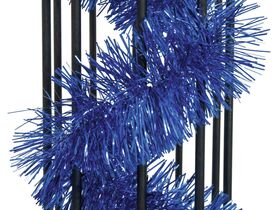 EUROPALMS Metallic-Girlande, blau, 12,5x270cm