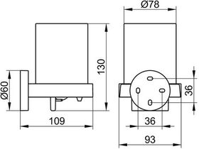 Keuco Lotionspender EDITION 90 vc m Kri-gl Halter Pumpe