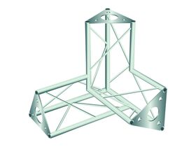 DECOTRUSS SAL-34 Ecke 3-Weg \/ links sil