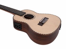 DIMAVERY UK-800 Concert Ukulele, Fichte massiv