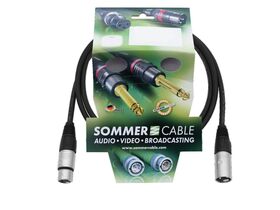 SOMMER CABLE XLR Kabel 3pol 1,5m sw Neutrik