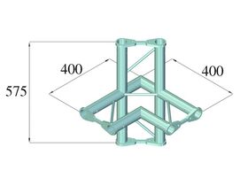 ALUTRUSS BISYSTEM PH-44 4-Weg Ecke horizontal